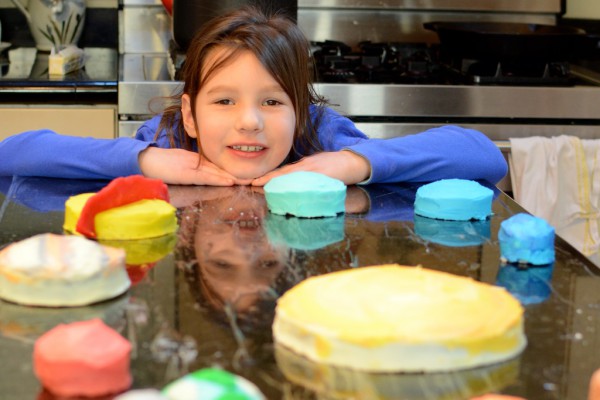 Solar system birthday cake